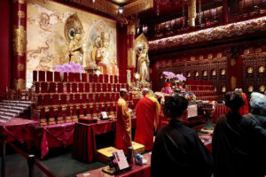 Cérémonie au Buddha Tooth Relic Temple