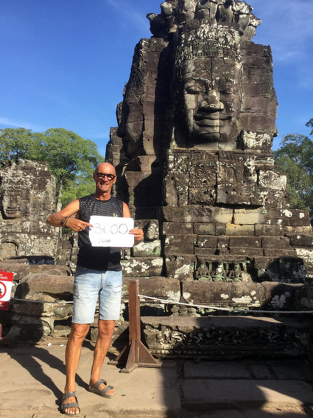 Le 3000e jour du voyage de Chantal et Alain Diveu à Angkor
