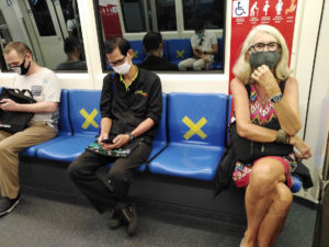 Dans le métro lors du Coronavirus © Alain Diveu