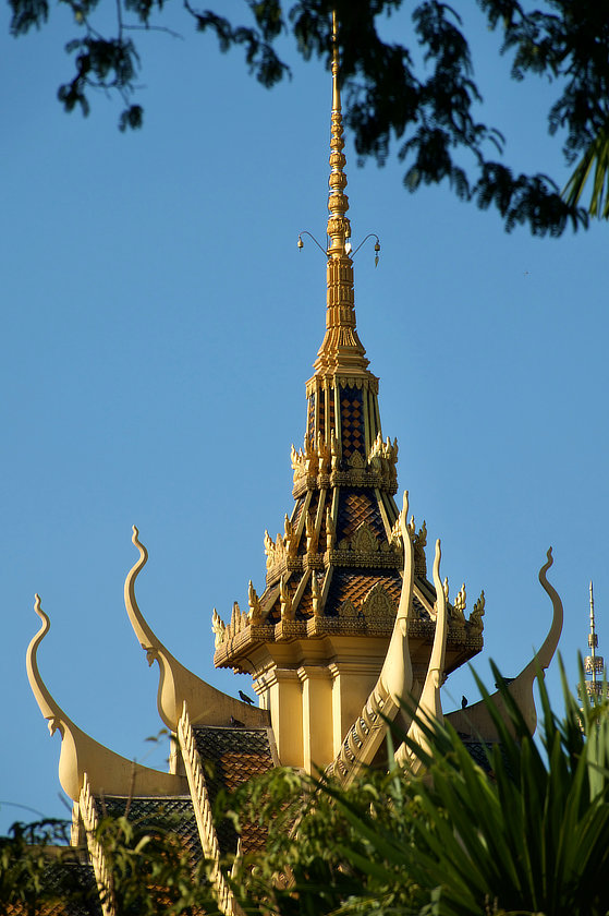 Toits du Palais Royal de Phnom Penh
