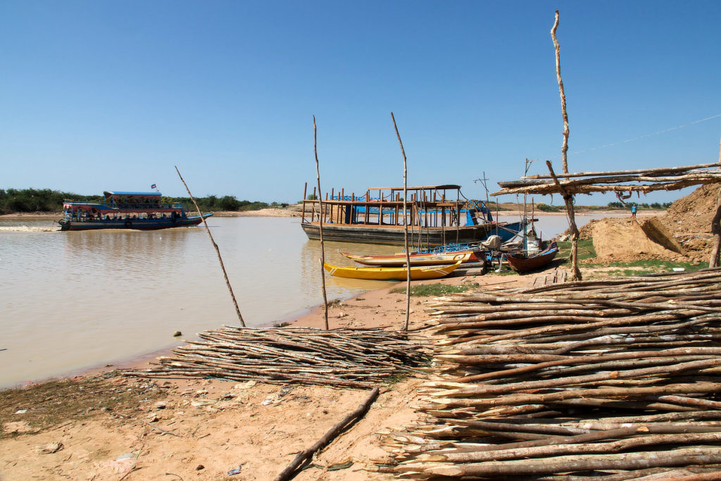 Près du port d'embarquement du Tonle Sap